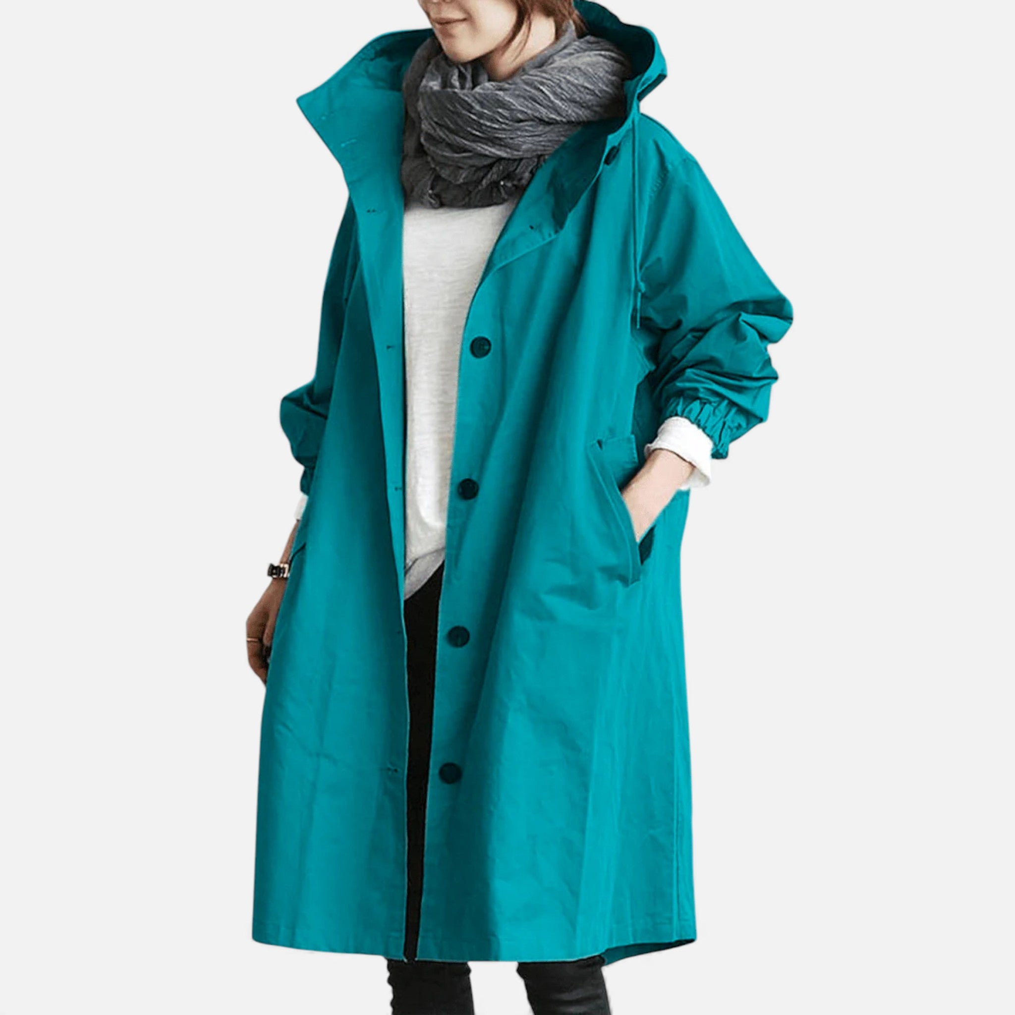 Amarendi | Trench Femme – Capuche Élégante