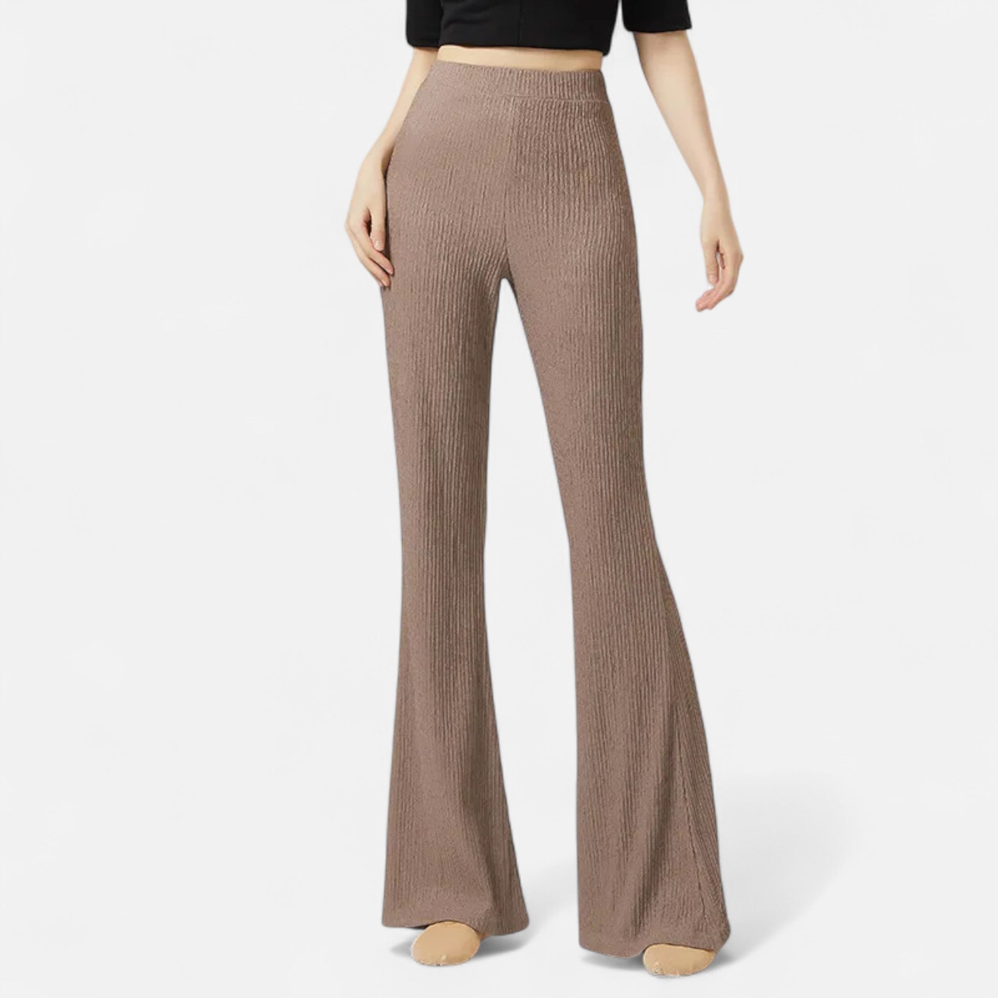 Amarendi | Pantalon Femme Plissé À Jambes Larges